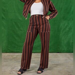 Big Bud Press Brown and Black Striped Pants
